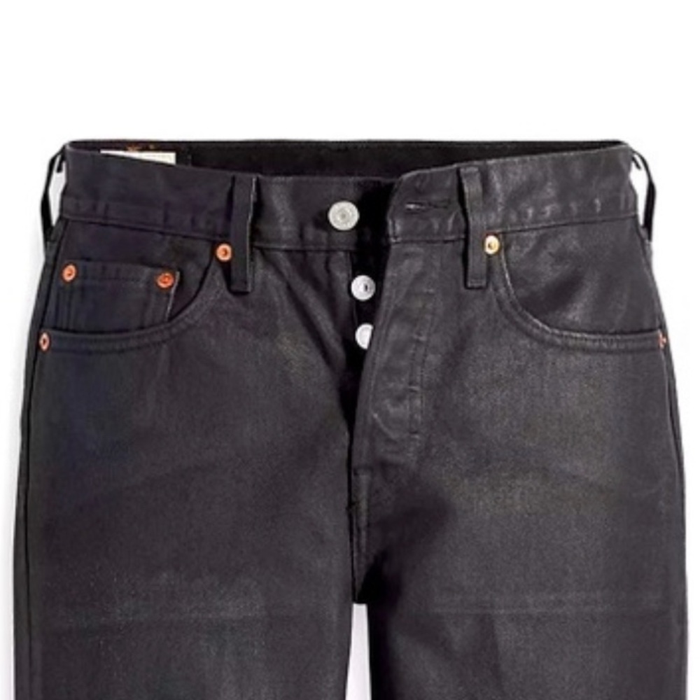 Levi’s Premium 501 WAX NWT BLACK COATED COLOR: “POSH PARTY” JEANS